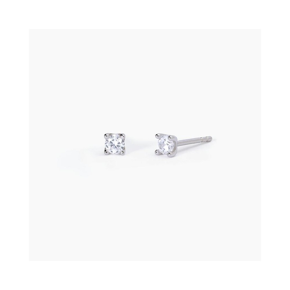 1 - Mabina silver light point woman earrings with zircons 563605