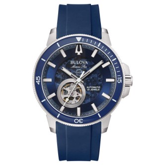 1 - Orologio automatico uomo Bulova Marine Star blu silicone 96A303