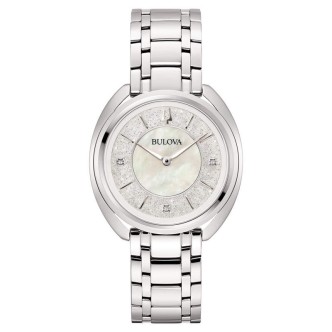 1 - Orologio solo tempo donna Bulova Duality madreperla con diamanti 96P240