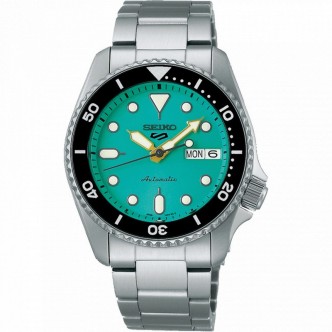 1 - Orologio Automatico Seiko 5 Sport turchese SRPK33K1 acciaio