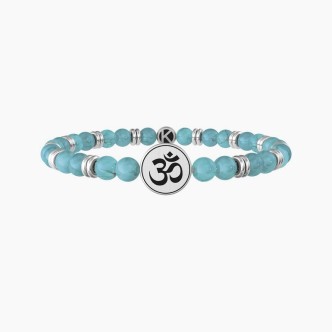 1 - Kidult Smile Symbols steel bracelet for men with turquoise stones 732050