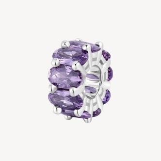 1 - Ciondolo donna Argento 925 Brosway Fancy con zirconi viola FMP01