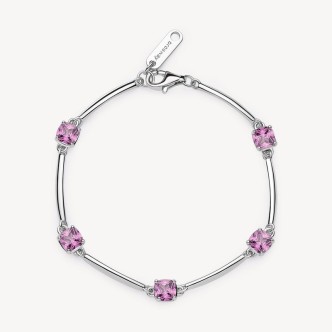 1 - Bracciale donna Argento Brosway Fancy con zirconi rosa FVP05