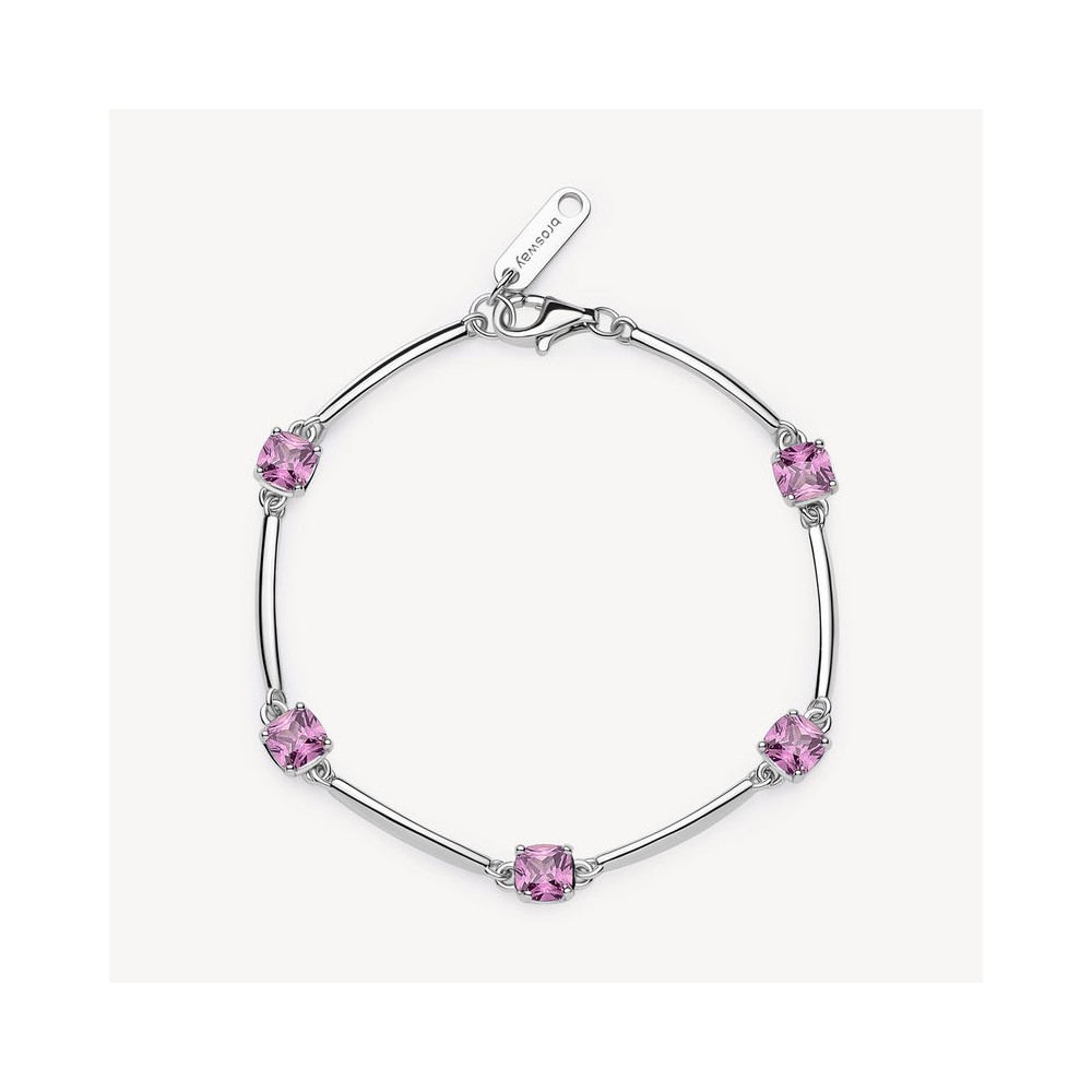 1 - Bracciale donna Argento Brosway Fancy con zirconi rosa FVP05