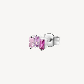 1 - Mono orecchino Argento Brosway Fancy con zirconi rosa FVP06