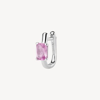 1 - Mono orecchino Argento Brosway Fancy con zircone rosa FVP07