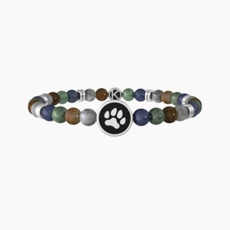 1 - Bracciale uomo Kidult zampa cane pietre multicolor 732089 Animal Planet