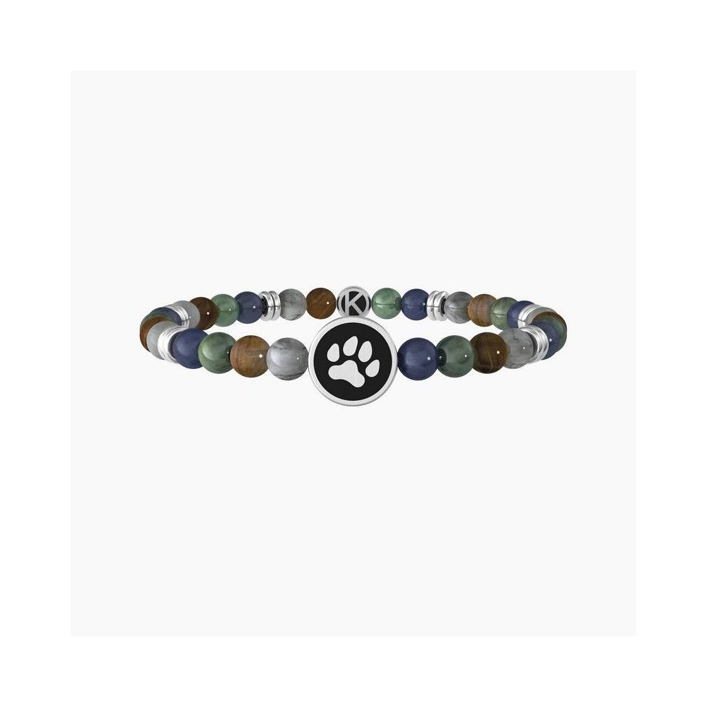 1 - Kidult man bracelet dog paw multicolor stones 732089 Animal Planet