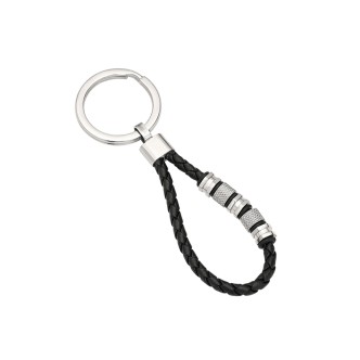 1 - Breil Wanderlust TJ3375 men's keyring in leather and steel