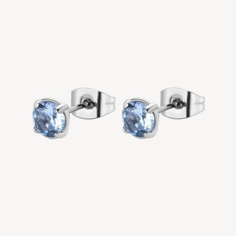 1 - Brosway women's light point earrings DESIDERI steel with zircons BEIE007.