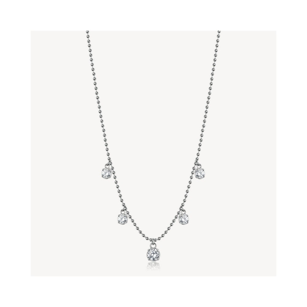 1 - Brosway woman necklace DESIDERI BEIN012 316L steel with zircons.