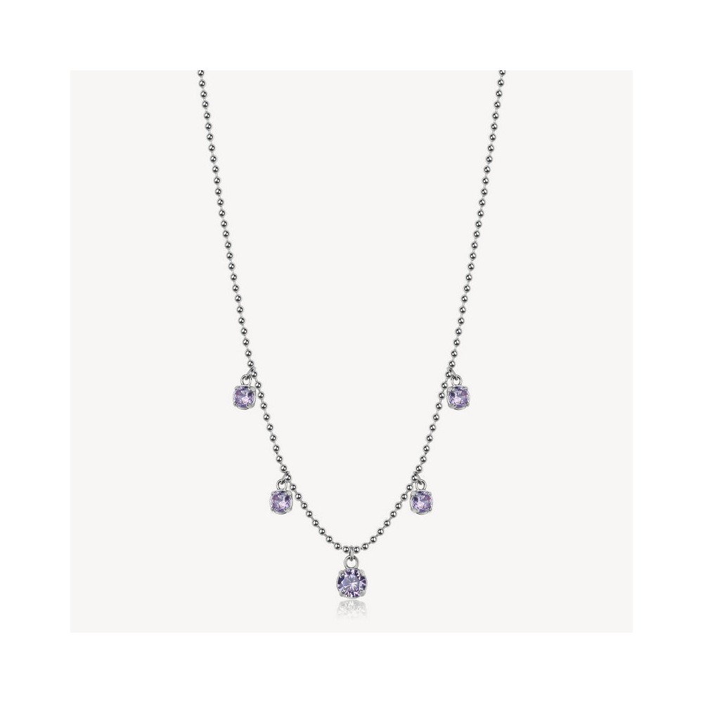 1 - Brosway woman necklace DESIDERI BEIN013 316L steel with zircons.