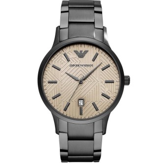 1 - Orologio Emporio Armani acciaio solo tempo uomo analogico cinturino in acciaio AR11120