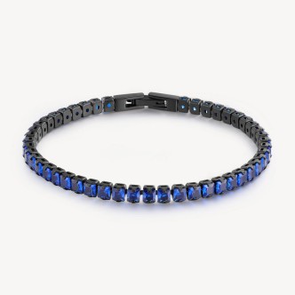 1 - Brosway AVANTGRADE men's bracelet blue BVD22 steel.