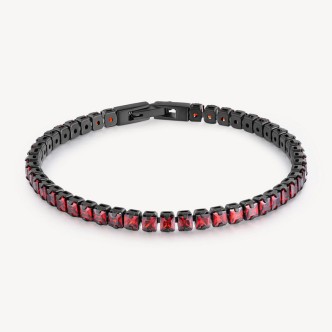 1 - Brosway AVANTGRADE man bracelet red BVD26 steel.