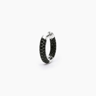 1 - Mabina 563633 silver men's earring with zircons.