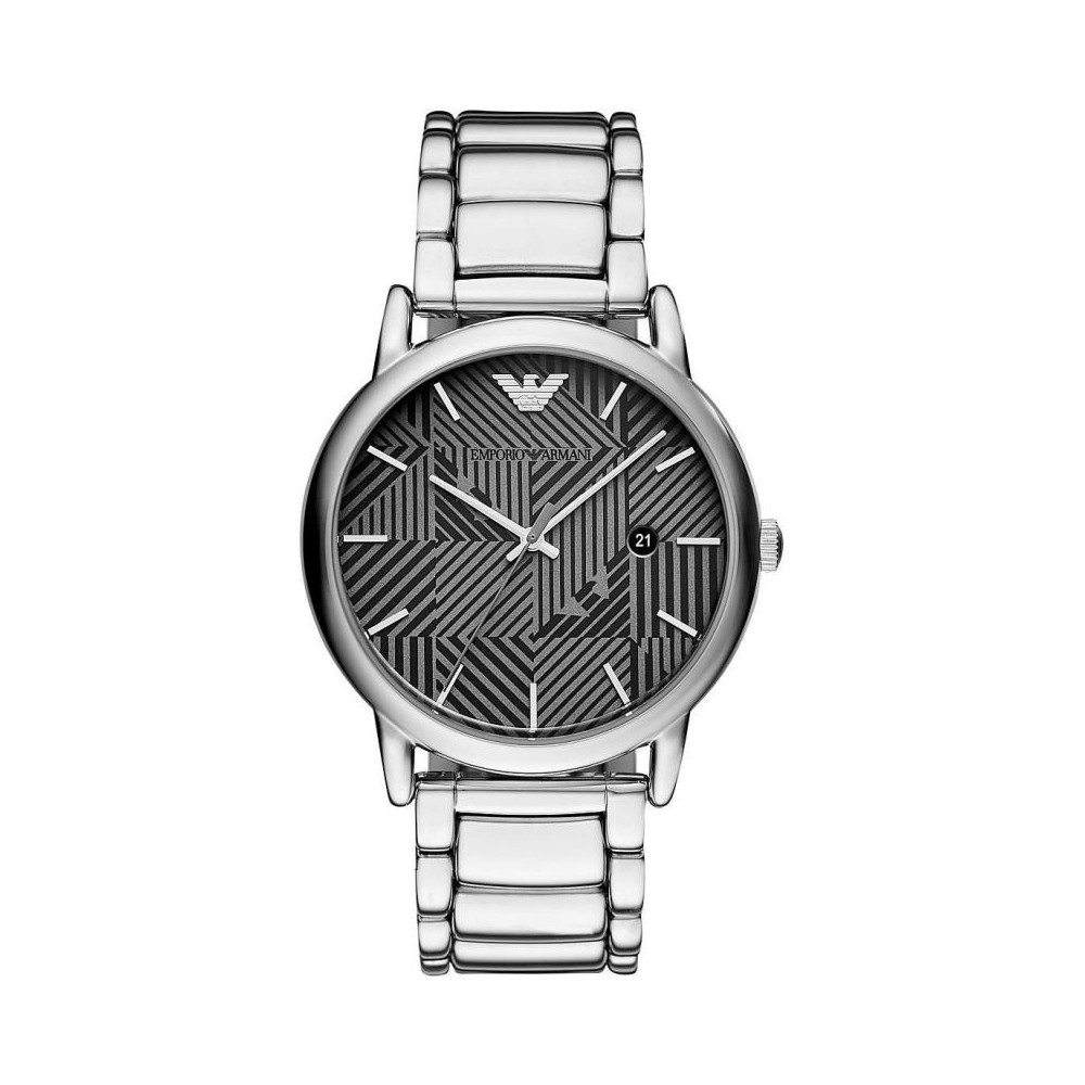 1 - Orologio Emporio Armani acciaio solo tempo uomo analogico cinturino in acciaio AR11134