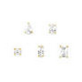 1 - Golden earrings set COLOR WAVE EARRING SET NOMINATION 149804/014.