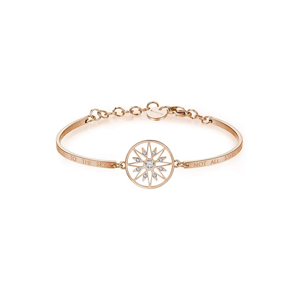 1 - Brosway BHK265 Polar Star Bracelet in 316L PVD Rose Gold and Swarovski Chakra collection