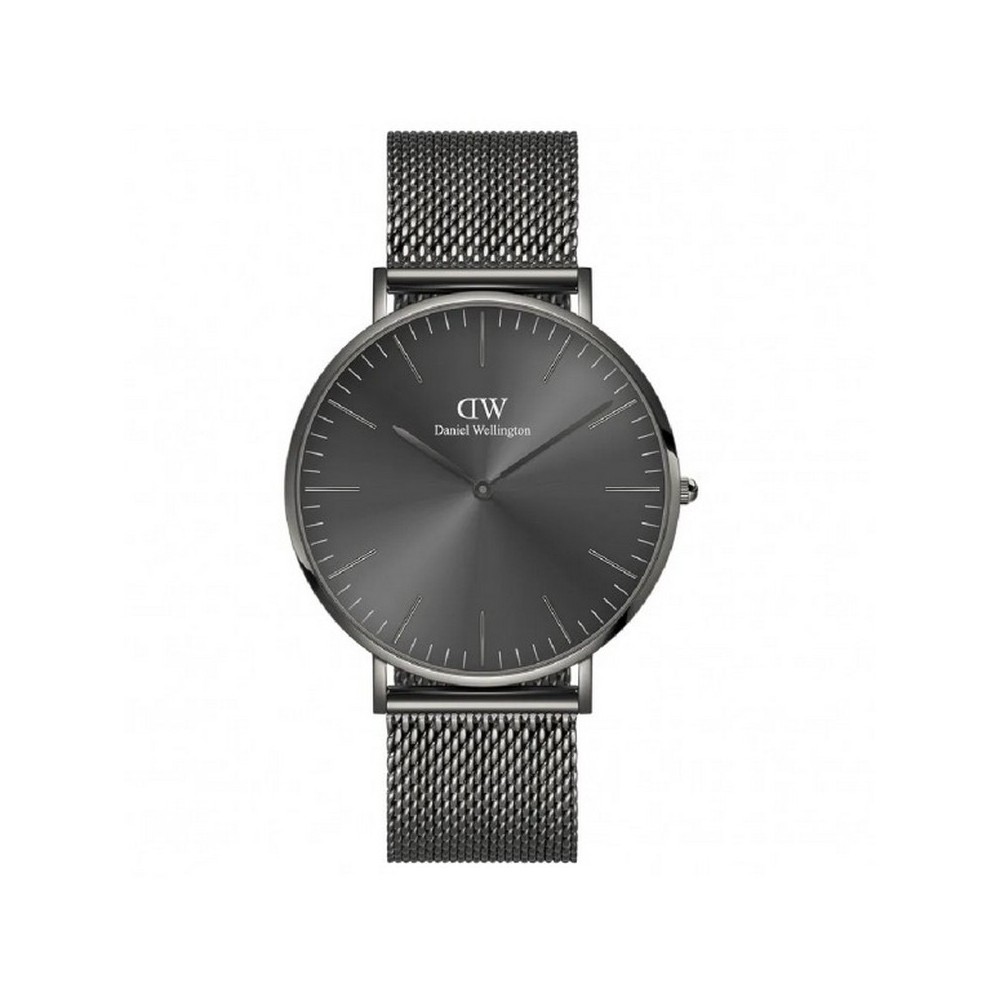 1 - Daniel Wellington Classic Graphite DW00100630 steel gray background men's watch