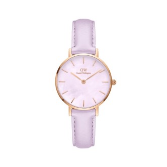 1 - Daniel Wellington Petite Mop pink woman watch DW00100634 steel and leather strap.