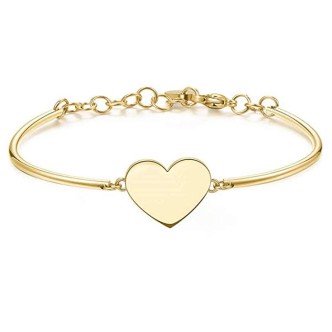 1 - Bracciale Brosway BHK304 cuore in acciaio 316L PVD Oro collezione Chakra