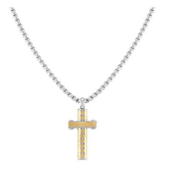 1 - STRONG DIAMOND 028303/031 steel cross necklace.