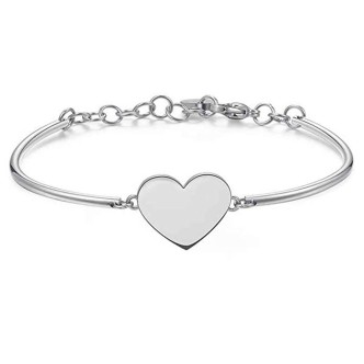 1 - Bracciale Brosway BHK303 cuore in acciaio 316L collezione Chakra