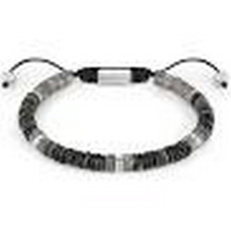 1 - Nomination INSTICT STYLE 027924/081 steel bracelet with gray jasper stones for men.