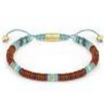 1 - Nomination INSTICT STYLE 027924/083 steel bracelet with brick jasper stones for man.