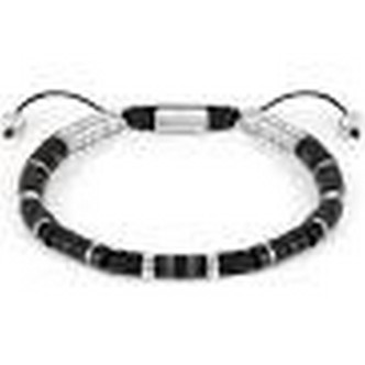 1 - Nomination INSTICT STYLE 027925/084 steel bracelet with black and brown jasper stones for men.