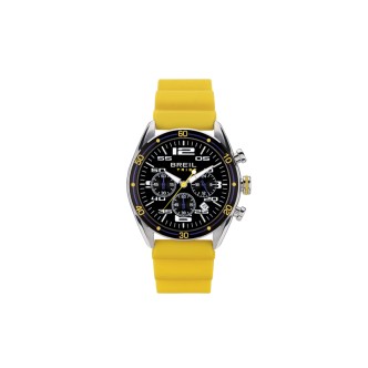 1 - Breil Score chronograph men's watch yellow EW0635 silicone strap