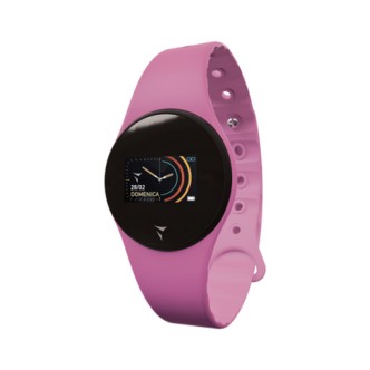 1 - Pink Techmade women's smartwatch in TM-FREETIME-PK silicone with cardio