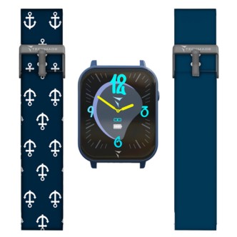 1 - Unisex smartwatch called Techmade Dreamer blue TM-DRE-BBLA silicone with double strap