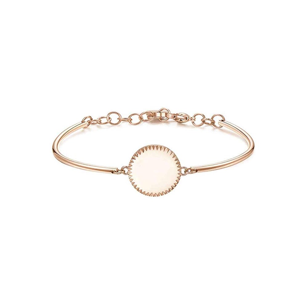 1 - Bracelet Brosway BHK308 round medallion in steel 316L PVD Rose Gold collection Chakra