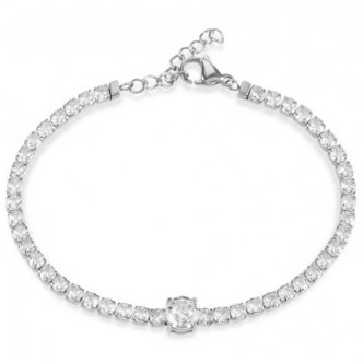 1 - Bracciale con zirconi Stroili TENNIS 1685840 acciaio