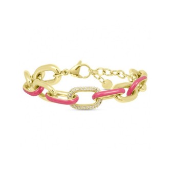 1 - Bracciale dorato rosa donna Stroili LADY SWEET 1682738 acciaio