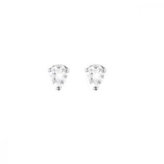 1 - Stroili Claire woman heart earrings 1424441 white gold.