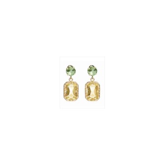 1 - Ottaviani 500687O steel light point earrings for women. G