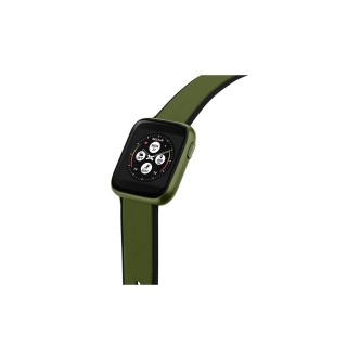 1 - Smartwatch uomo Sector S 04 Pro Light  nero e verde R3253158005 cassa rettangolare silicone.