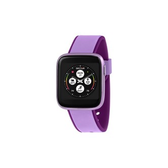 1 - Smartwatch donna Sector S 04 viola R3253158009 cassa rettangolare silicone.