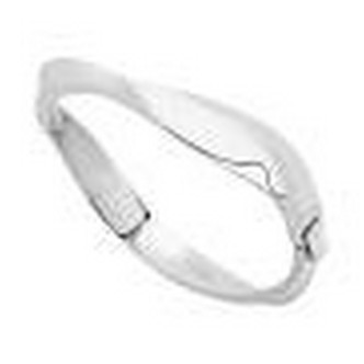 1 - Breil B WHISPER TJ3405 steel wavy bracelet for woman.