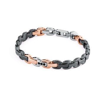 1 - BDP14 men's Brosway bracelet in polished steel Diapason collection