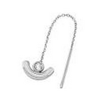 1 - Breil B WIRED TJ3415 woman mono earring with steel zircon. S