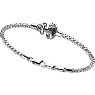 1 - Zancan men's anchor bracelet REGATA EXB766R-B silver