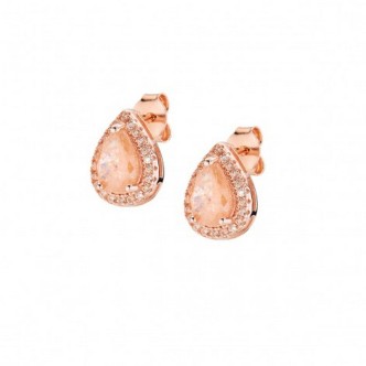 1 - Orecchini a goccia donna Amen ICY DIAMOND ECRGRCHCHZ argento ROSATO