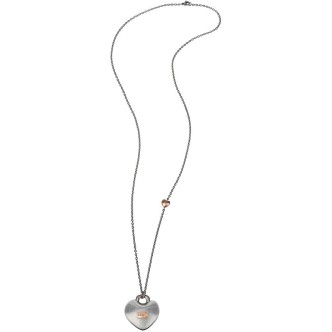 1 - Collana Breil TJ2735 ciondolo a cuore in acciaio satinato collezione Kilos of Love