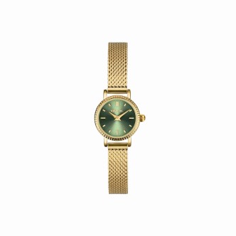 1 - Breil Darling golden woman watch only time TW2002 steel green background