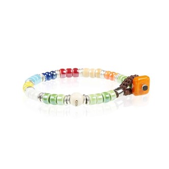 1 - Bracciale con conponenti in ceramica uomo Gerba LC25