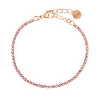 1 - Bracciale con zirconi rosa donna Stroili 1685830 acciaio